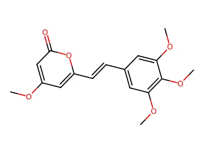 4-Methoxy-6-[2-(3,4,5-trimethoxyphenyl)ethenyl]pyran-2-one structure