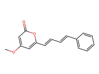 4-Methoxy-6-(4-phenylbuta-1,3-dienyl)pyran-2-one structure