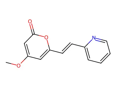 4-Methoxy-6-(2-pyridin-2-ylethenyl)pyran-2-one structure