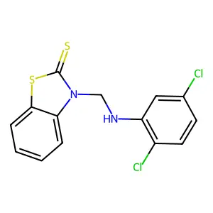 2(3H)-Benzothiazolethione, 3-[[(2,5-dichlorophenyl)amino]methyl]- structure
