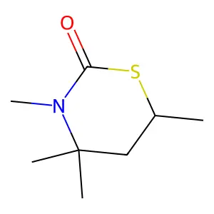 3,4,4,6-Tetramethyl-1,3-thiazinan-2-one structure