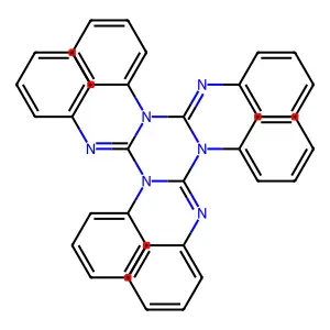 Hexaphenylisomelamine structure