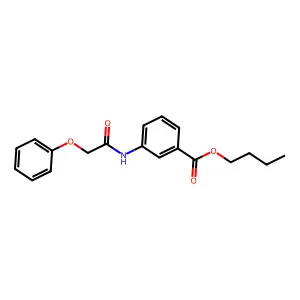 Butyl 3-[(2-phenoxyacetyl)amino]benzoate structure