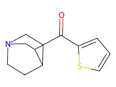1-Azabicyclo[2.2.2]oct-3-yl(2-thienyl)methanone structure