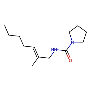 N-[(E)-2-methylhept-2-enyl]pyrrolidine-1-carboxamide structure