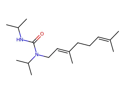 1-(3,7-Dimethylocta-2,6-dienyl)-1,3-di(propan-2-yl)urea structure