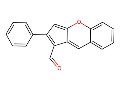 2-Phenylcyclopenta[b]chromene-1-carbaldehyde structure