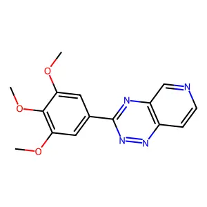 3-(3,4,5-Trimethoxy-phenyl)-pyrido(3,4-e)(1,2,4)triazine structure