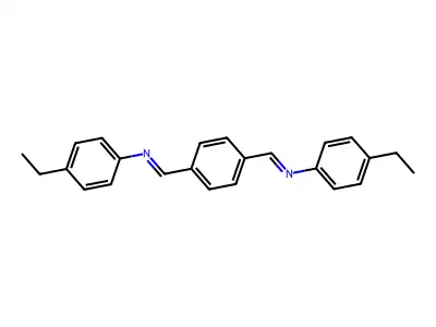 N,N'-(1,4-Phenylenedimethylidyne)bis(4-ethylaniline) structure
