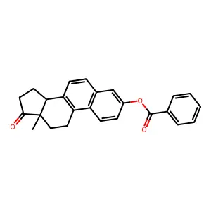 3-Hydroxyestra-1,3,5,7,9-pentaen-17-one benzoate structure