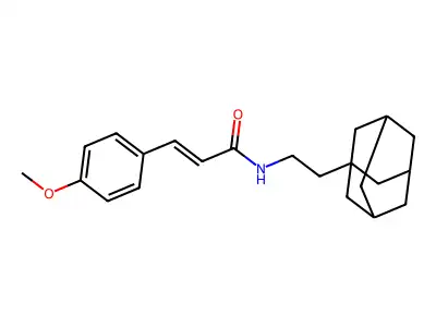 (2E)-N-[2-(1-adamantyl)ethyl]-3-(4-methoxyphenyl)acrylamide structure