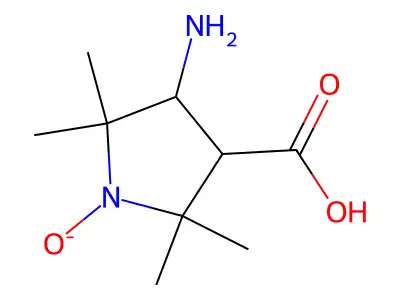 3-Amino-4-carboxy-2,2,5,5-tetramethylpyrrolidin-1-olate structure