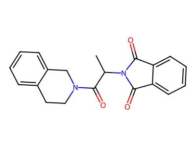 2-[1-(3,4-dihydroisoquinolin-2(1H)-yl)-1-oxopropan-2-yl]-1H-isoindole-1,3(2H)-dione structure