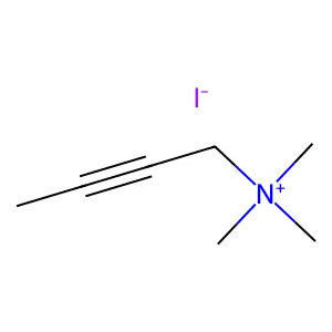2-丁炔基三甲基碘化铵 structure