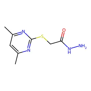 2-[(4,6-Dimethylpyrimidin-2-yl)sulfanyl]acetohydrazide structure