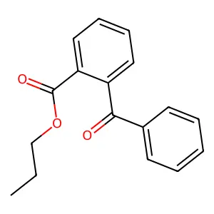 Propyl 2-benzoylbenzoate structure