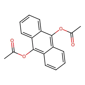 9,10-Anthracenediol, diacetate structure