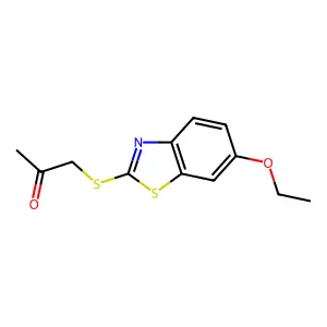 1-[(6-Ethoxy-1,3-benzothiazol-2-yl)sulfanyl]propan-2-one structure