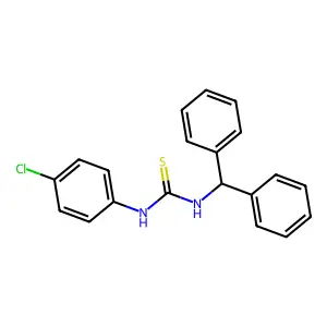 1-Benzhydryl-3-(4-chlorophenyl)thiourea structure