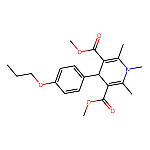 dimethyl 1,2,6-trimethyl-4-(4-propoxyphenyl)-4H-pyridine-3,5-dicarboxylate structure