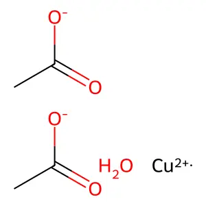 Copper(II)acetatemono hydrate structure