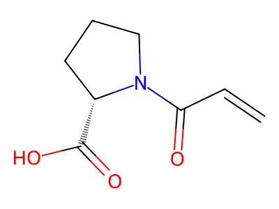 1-Prop-2-enoylpyrrolidine-2-carboxylic acid structure