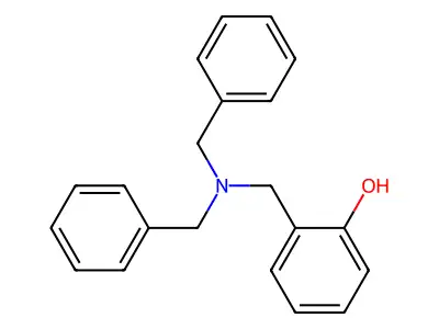 Phenol, 2-[[bis(phenylmethyl)amino]methyl]- structure