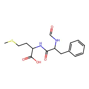 2-[(2-Formamido-3-phenylpropanoyl)amino]-4-methylsulfanylbutanoic acid structure