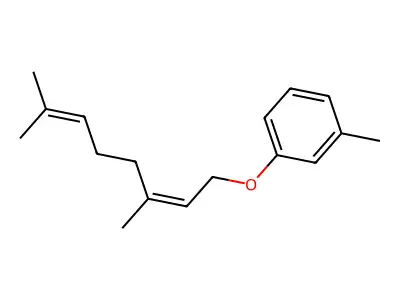 1-[(2Z)-3,7-dimethylocta-2,6-dienoxy]-3-methylbenzene structure
