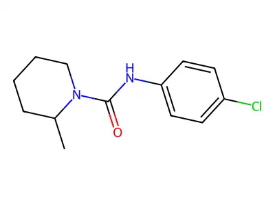 1-(4-Chlorophenylcarbamoyl)-2-methylpiperidine structure