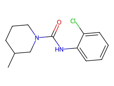 1-(2-Chlorophenylcarbamoyl)-3-methylpiperidine structure