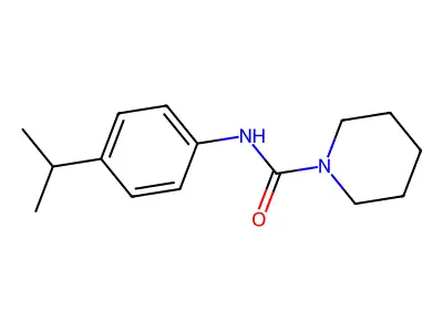 1-Piperidinecarboxamide, N-[4-(1-methylethyl)phenyl]- structure