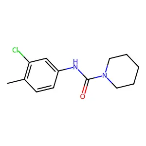 1-(N-(3-Chloro-4-methylphenyl)carbamoyl)piperidine structure