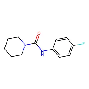 N-(4-fluorophenyl)piperidine-1-carboxamide structure