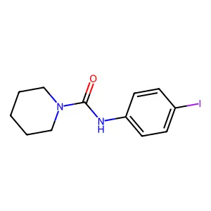 N-(4-iodophenyl)piperidine-1-carboxamide structure