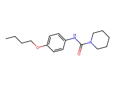 1-Piperidinecarboxamide, N-(4-butoxyphenyl)- structure