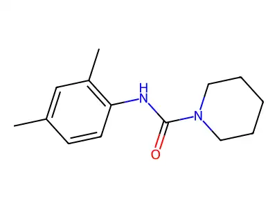 1-(N-(2,4-Xylyl)carbamoyl)piperidine structure