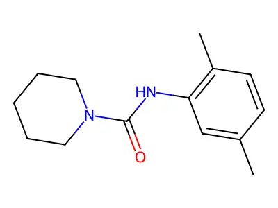 1-(N-(2,5-Xylyl)carbamoyl)piperidine structure