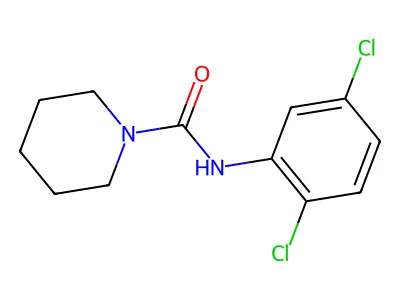 1-(N-(2,5-Dichlorophenyl)carbamoyl)piperidine structure
