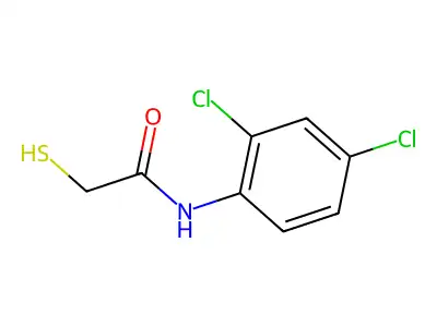 N-(2,4-dichlorophenyl)-2-mercaptoacetamide structure