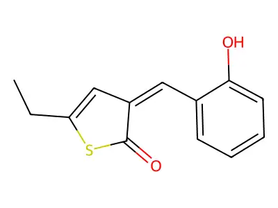 5-Ethyl-3-[(2-hydroxyphenyl)methylidene]thiophen-2-one structure