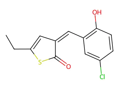 3-[(5-Chloro-2-hydroxyphenyl)methylidene]-5-ethylthiophen-2-one structure