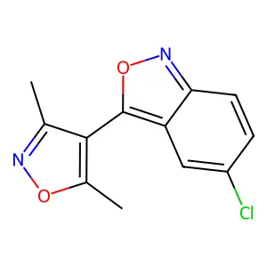 5-Chloro-3-(3,5-dimethyl-4-isoxazolyl)-2,1-benzisoxazole structure