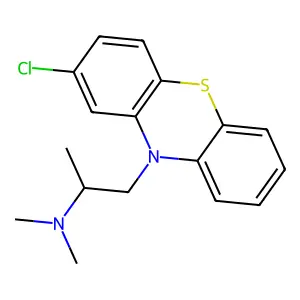 2-Chloro-N,N,alpha-trimethyl-10H-phenothiazine-10-ethanamine structure