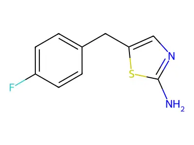5-(4-Fluoro-benzyl)-thiazol-2-ylamine structure
