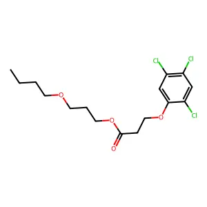 3-Butoxypropyl 3-(2,4,5-trichlorophenoxy)propanoate structure
