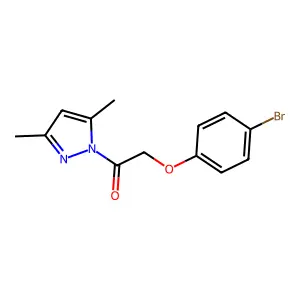 2-(4-Bromophenoxy)-1-(3,5-dimethylpyrazol-1-yl)ethanone structure