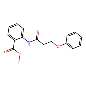 Methyl 2-(3-phenoxypropanoylamino)benzoate structure