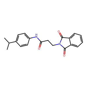 3-(1,3-Dioxo-1,3-dihydro-isoindol-2-yl)-N-(4-isopropyl-phenyl)-propionamide structure