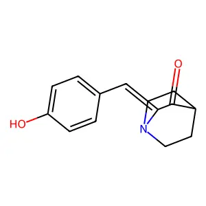 2-[(Z)-(4-Hydroxyphenyl)methylene]quinuclidin-3-one structure